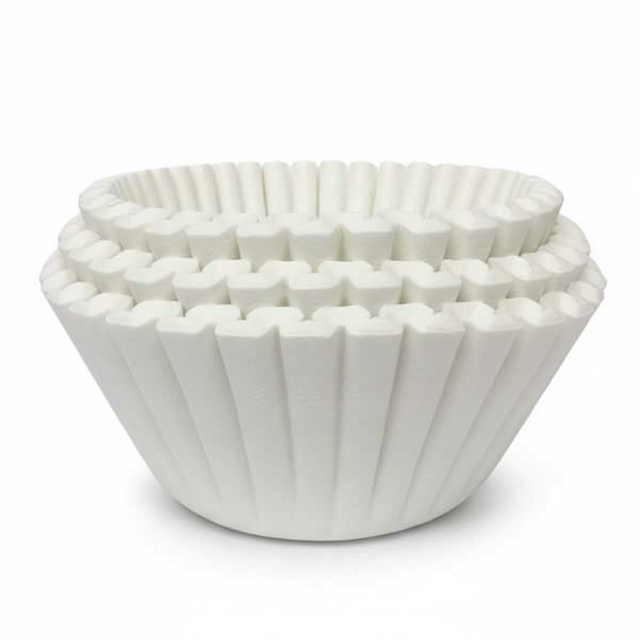 Coffee Filter Paper Filters 3-Pint Basket 1000pcs White 241mm x 89mm