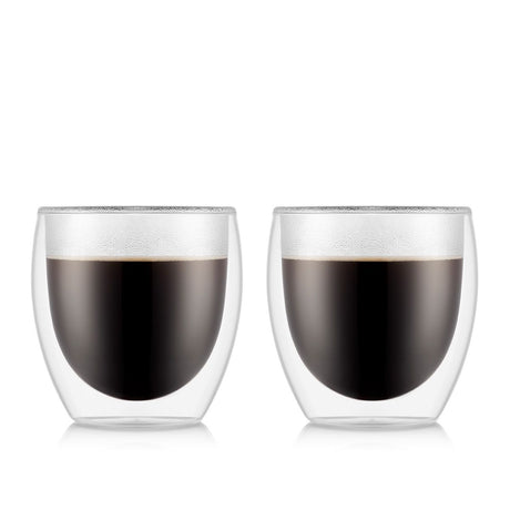 Bodum Pavina Double Wall Glasses 2pcs, 0.25L | Redber Coffee