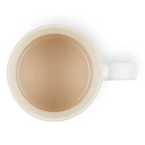 Le Creuset Stoneware Holly 350ml Mug - White | Redber Coffee aerial