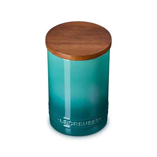 Le Creuset Stoneware Signature Storage Jar 770ml - Blue Riviera