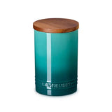 Le Creuset Stoneware Signature Storage Jar 770ml - Blue Riviera