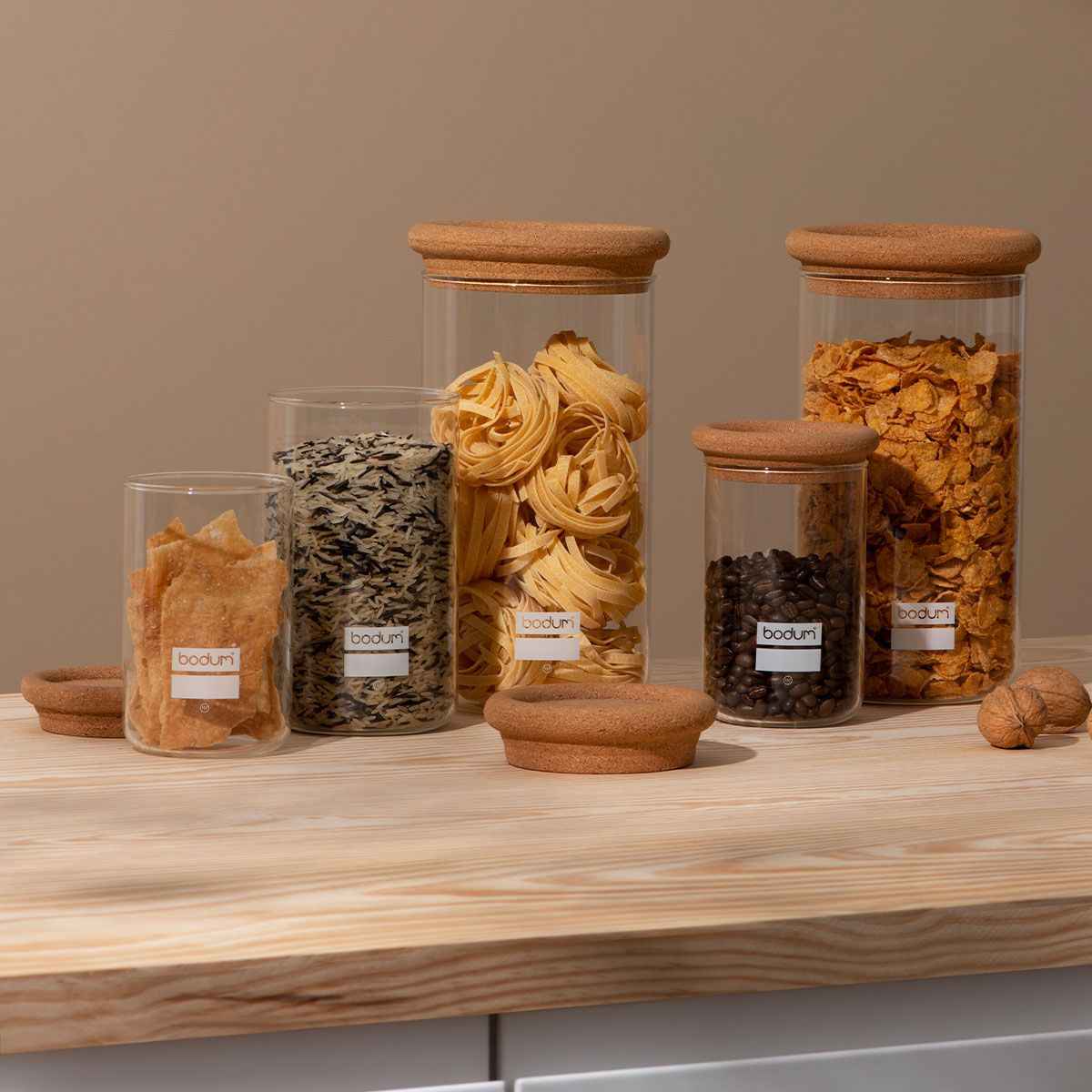 Bodum YOHKI Storage Jar 2.0 l, 68 oz - Cork