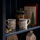 Sophie Allport Home For Christmas Scene Mug - 425ml (Gift Boxed)