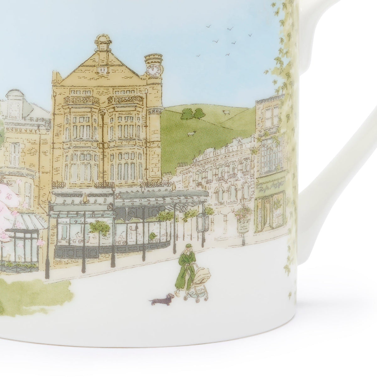 Sophie Allport Detail of the Harrogate illustration on the large mug