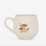 Sophie Allport Autumn Forage 500ml stoneware mug showing the toadstool illustration