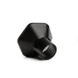 Black electronic device on a white background