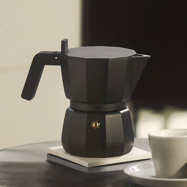 Alessi Espresso 3 Cup Moka Coffee Maker - Black