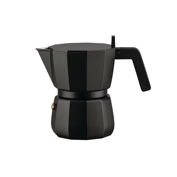 Alessi Espresso 3 Cup Moka Coffee Maker - Black