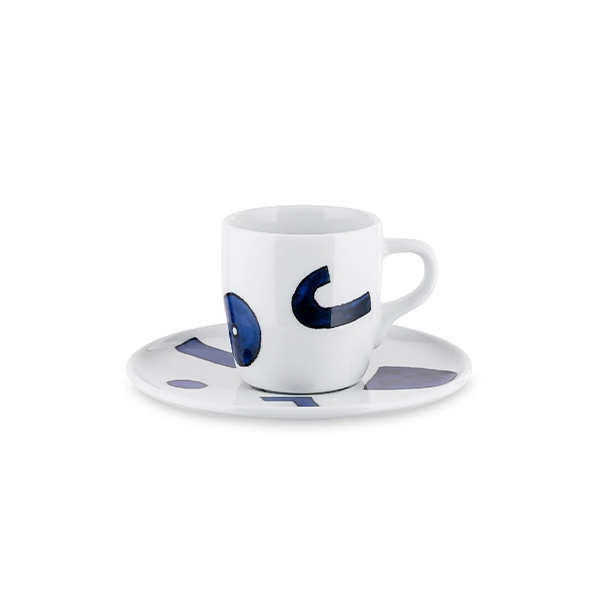 Alessi Itsumo Yunoki ware Set of 4pcs Espresso Cups with Saucer