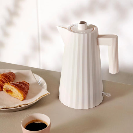 Alessi Plisse Electric Kettle 1L White