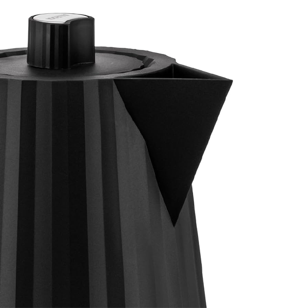 Alessi Plisse Electric Kettle with Temperature Control 1.7L - Black