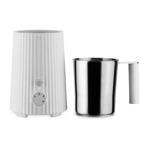 Alessi Plisse Multi-Function Milk Frother - White