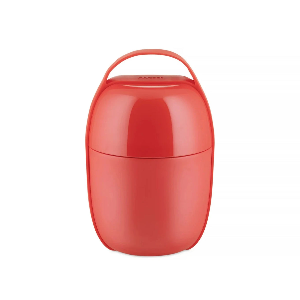 Alessi Food à Porter, Two-Compartment Lunch Box, Thermoplastic, Red I Redber Coffee