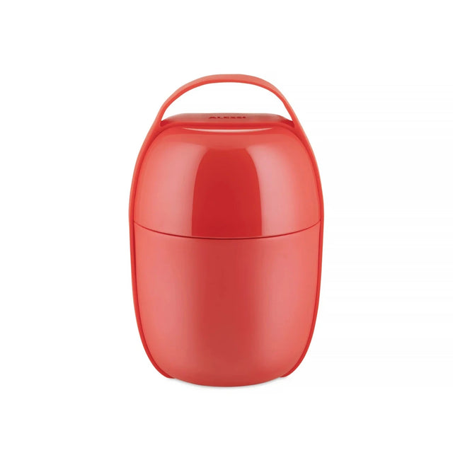 Alessi Food à Porter, Two-Compartment Lunch Box, Thermoplastic, Red I Redber Coffee