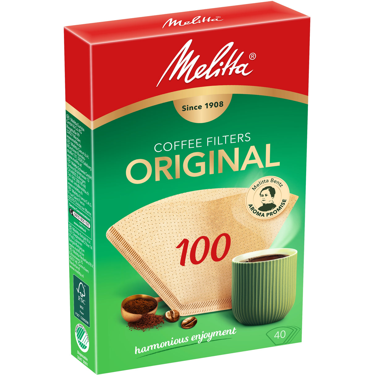 Melitta Original Coffee Filters for AromaBoy – Size 100