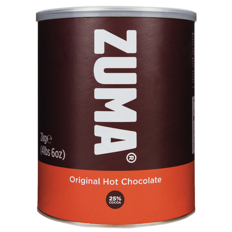 Zuma Original Hot Chocolate (25% Cocoa) 2kg Tin I Redber Coffee
