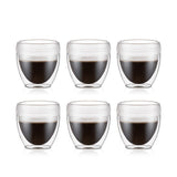 Bodum Pavina Outdoor Set of 6 Double Wall Tumblers, 0.25l, 8oz