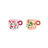Bialetti Mercato Della Frutta Mugs (Set of 2) - Cherry & Orange