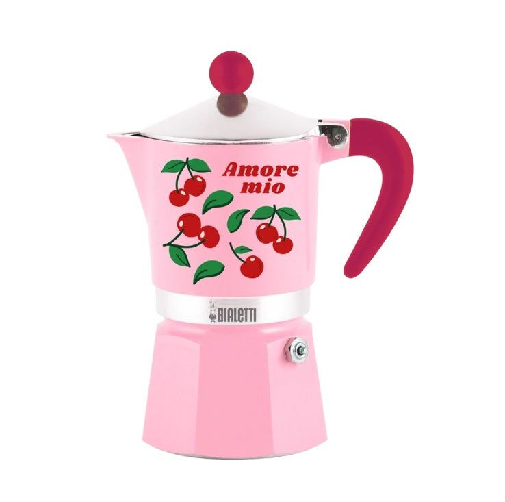 Bialetti Mercato Della Frutta Rainbow Stovetop 3 Cup - Cherries