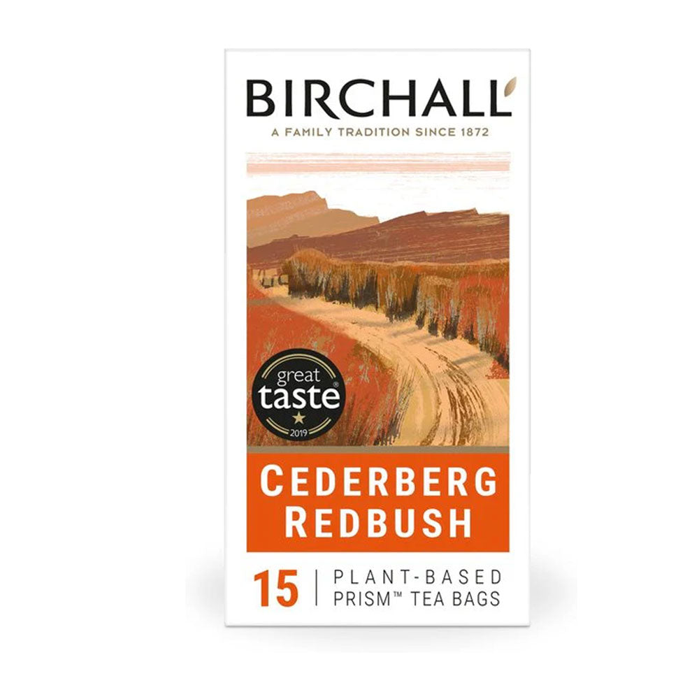 Birchall Plant-Based Prism Tea Bags 15pcs - Cederberg Redbush