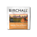 Birchall Enveloped Prism Tea Bags 200pcs - Green Tea & Peach