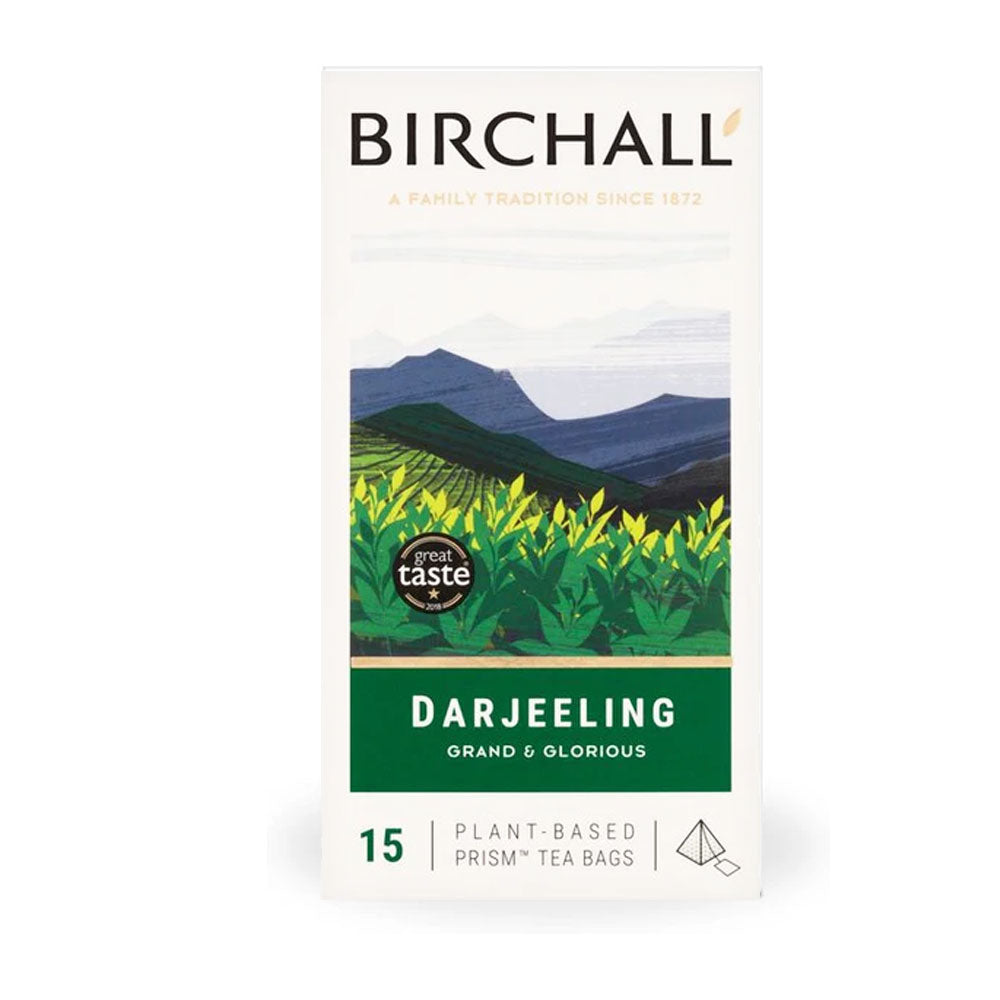 Birchall Plant-Based Prism Tea Bags 15pcs - Darjeeling