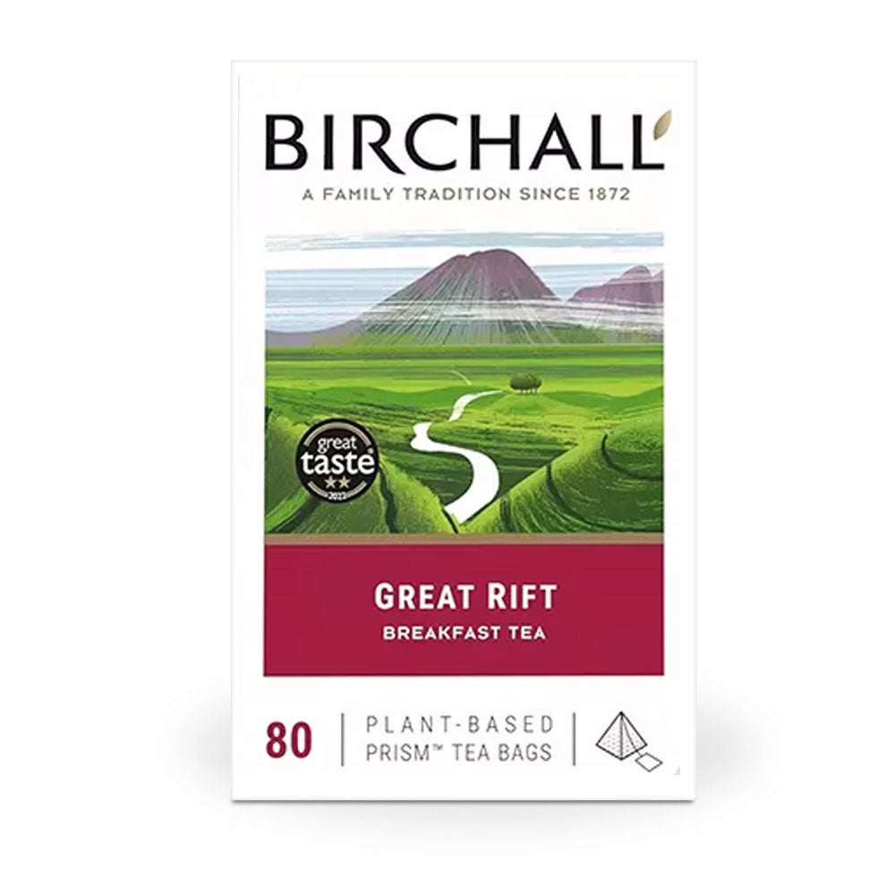 Birchall Plant-Based Prism Tea Bags 80pcs - Great Rift Breakfast Blend