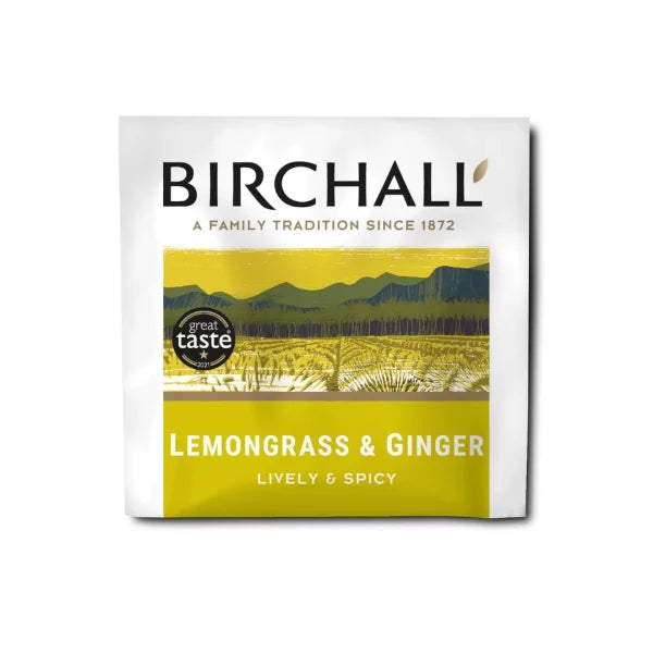 Birchall Enveloped Prism Tea Bags 200pcs - Lemongrass & Ginger