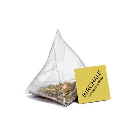 Birchall Plant-Based Prism Tea Bags 15pcs - Lemongrass & Ginger