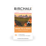 Birchall Enveloped Tea Bags 25pcs - Green Tea & Peach