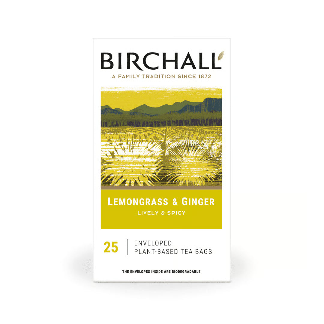 Birchall Enveloped Tea Bags 25pcs - Lemongrass & Ginger