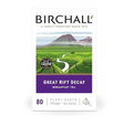 Birchall Great Rift Decaf Breakfast Tea package with scenic design on a white background