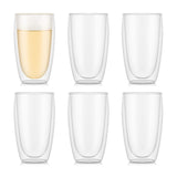 Bodum PAVINA 6pcs Double Wall Large Glasses, 0.45 l, 15 oz