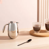 Bodum COLUMBIA 3 Cup Cafetiere, Stainless Steel, 0.35 l - Chrome