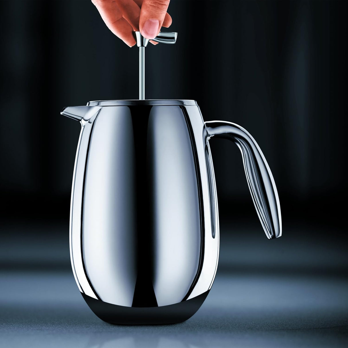 Bodum COLUMBIA 12 Cup Cafetiere, Stainless Steel, 1.5 l - Chrome