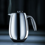 Bodum COLUMBIA 12 Cup Cafetiere, Stainless Steel, 1.5 l - Chrome