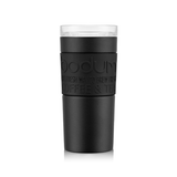 Bodum Stainless Steel Travel Mug 0.35L / 12oz. with Clear Lid - Black