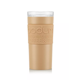 Bodum Stainless Steel Travel Mug 0.35L / 12oz. with Clear Lid - Iced Vanilla Latte