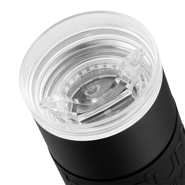 Bodum Stainless Steel Travel Mug 0.6L / 20oz. with Clear Lid - Black