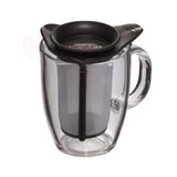 Bodum YO-YO Glass Mug with Tea Strainer 0.35 l, 12 oz - Black