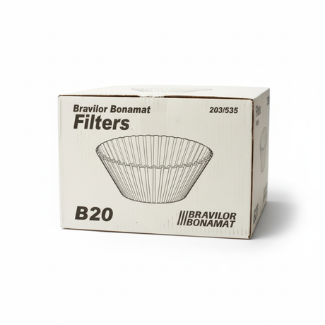 Bravilor Paper Coffee Filter Cups, 250pcs for Bravilor B20 Filter Coffee Machines - 20L
