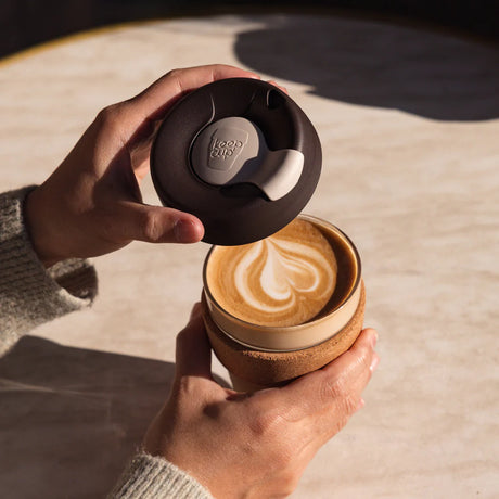 KeepCup Brew Cork Glass Coffee Cup 12oz - Almond