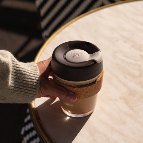 KeepCup Brew Cork Glass Coffee Cup 12oz - Press