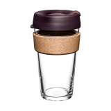 KeepCup Brew Cork Glass Reusable Coffee Cup L 16oz/454ml - Alder