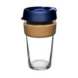 KeepCup Brew Cork Glass Reusable Coffee Cup L 16oz/454ml - Ink