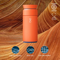 Ocean Bottle Brew Flask 350ml - Sun Orange