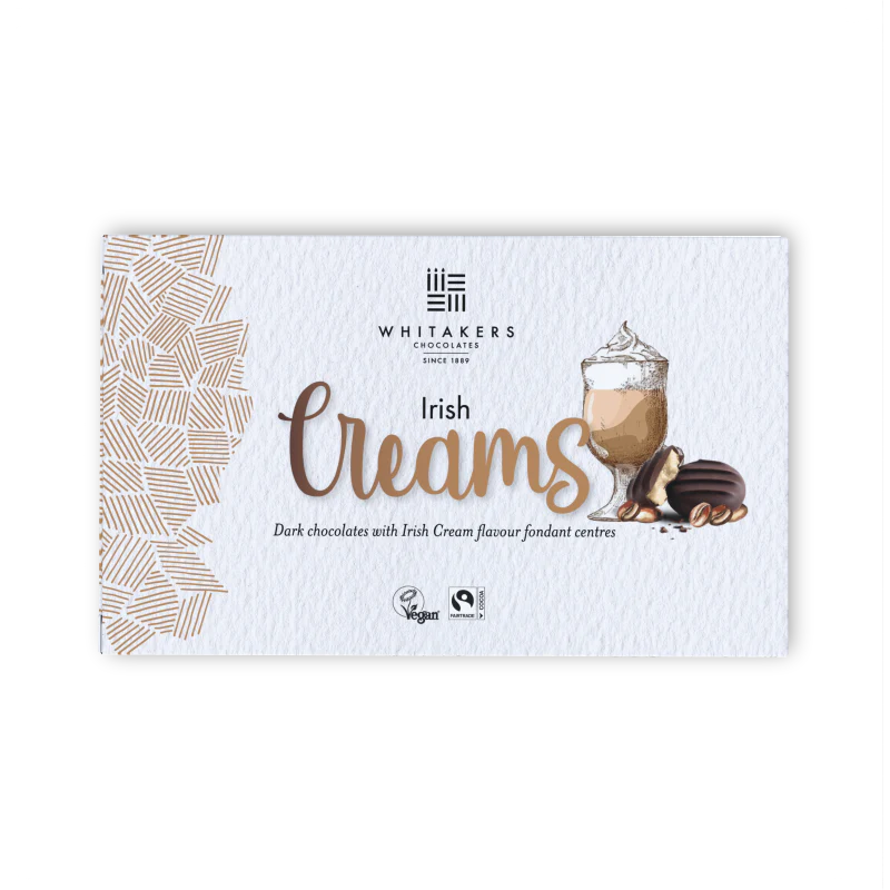 Whitakers Dark Chocolate Irish Cream Fondant Creams 150g  | Redber Coffee