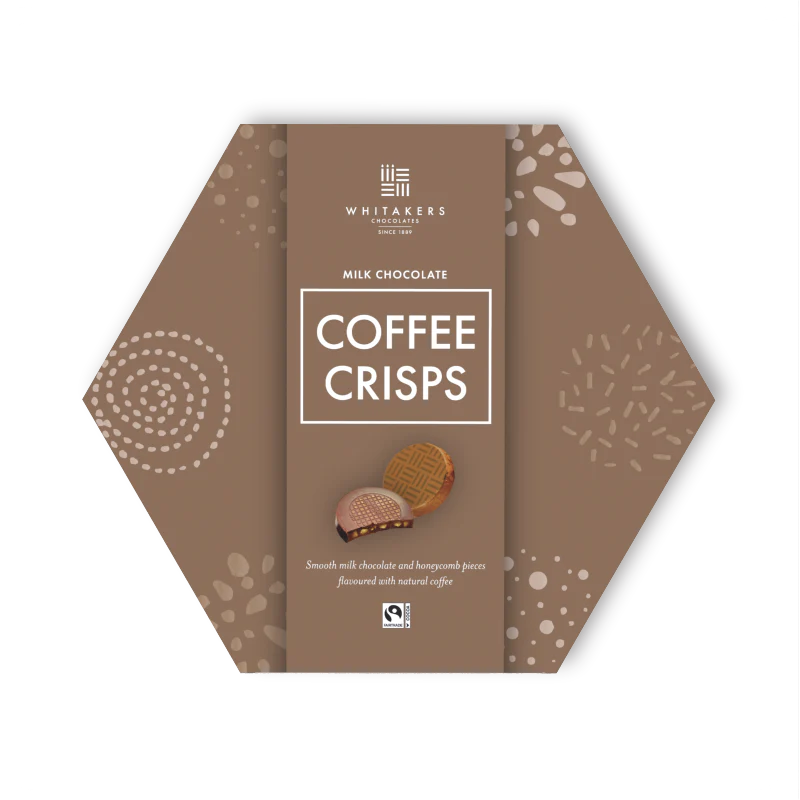 Whitakers Milk Chocolate Coffee Crisps 165g | Redber Coffee