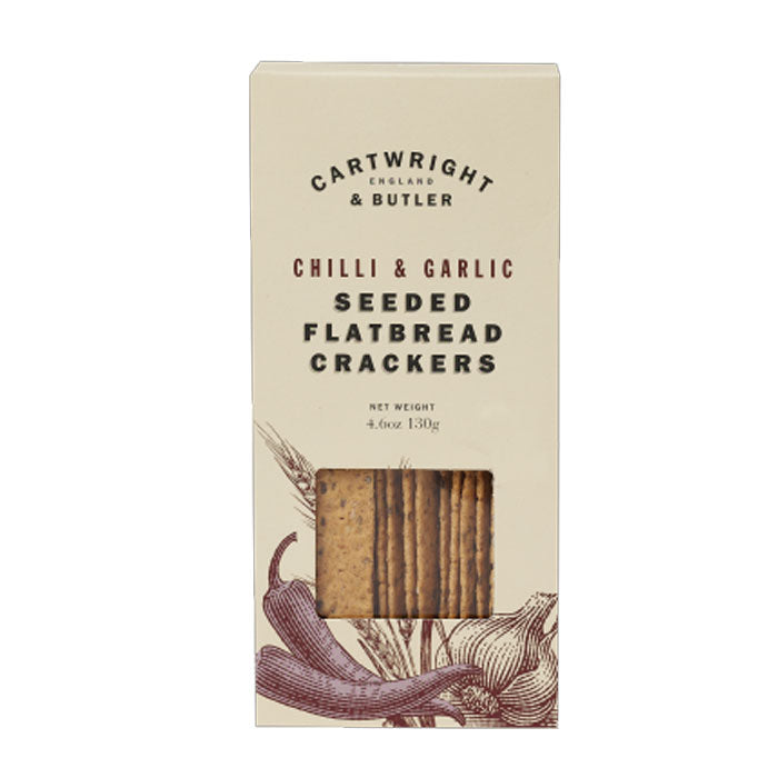 Cartwright & Butler Chilli & Garlic Seeded Flatbread Crackers