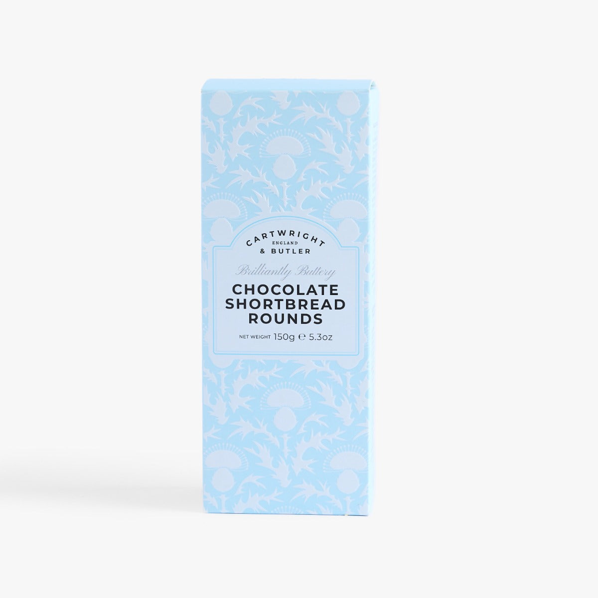 Cartwright & Butler Chocolate Shortbread Rounds in Carton